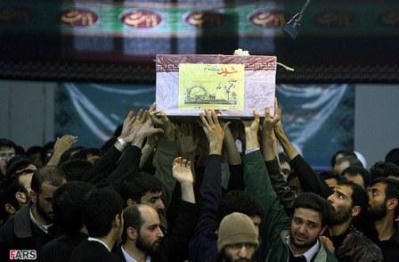 وداع طلاب مدرسه معصومین قم با شهدا