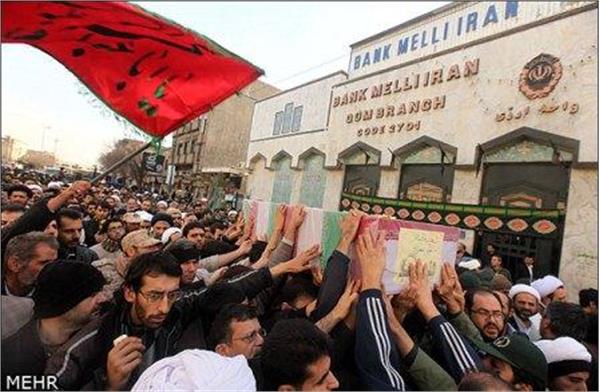 تشییع سه شهید گمنام درقم