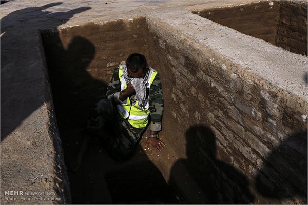 تشییع و تدفین پیکرهای مطهر ۲ شهید گمنام دفاع مقدس در خوزستان 6