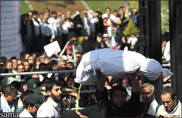 تشییع و خاکسپاری شهدای گمنام بوستان نهج البلاغه تهران-12/7/89