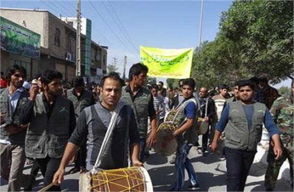 تشییع و خاکسپاری شهدای گمنام در اهرم تنگستان