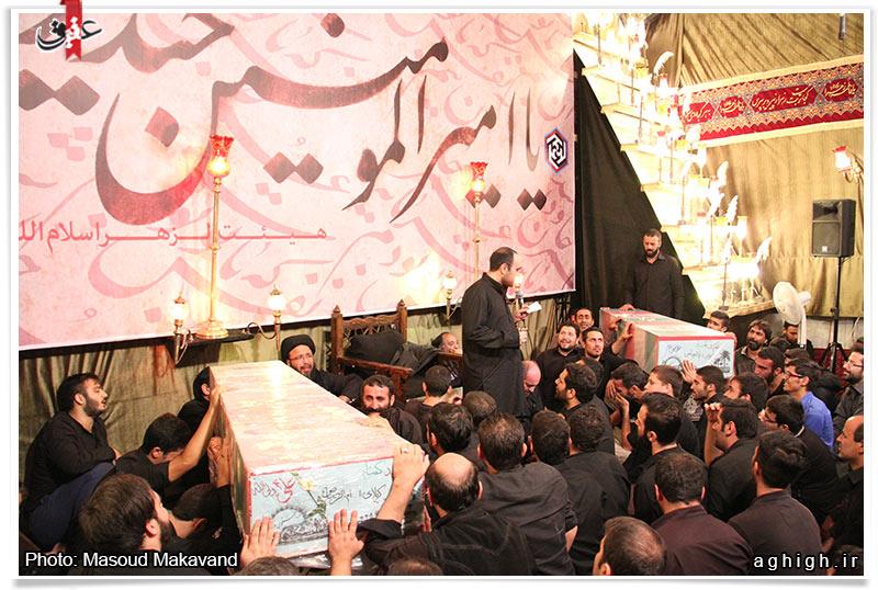 حضور شهدای غواص در مراسم احیا در مساجد 2