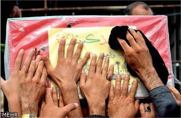 تشییع و خاکسپاری شهدای گمنام در دانشگاه آزاد بابل