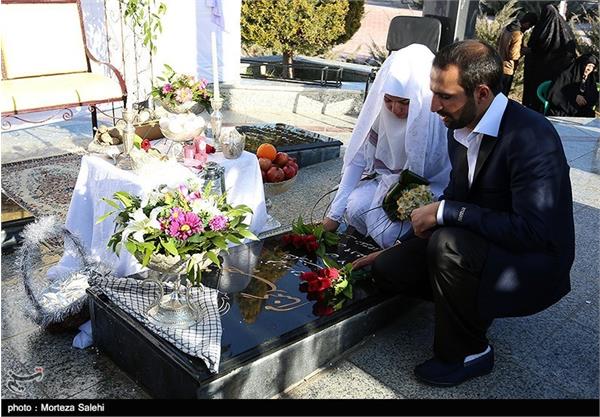 آغاز زندگی مشترک در کنار قبور شهدای گمنام - اصفهان 5