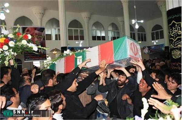 تشییع و خاکسپاری دو شهید گمنام در خوی