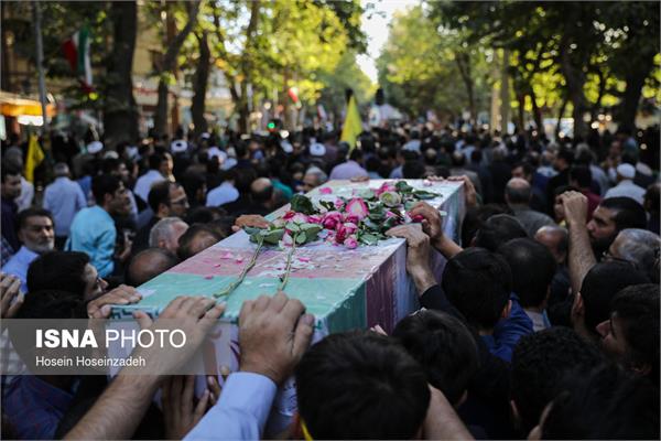 تشییع پیکر مطهر دو شهید گمنام در شاندیز 5