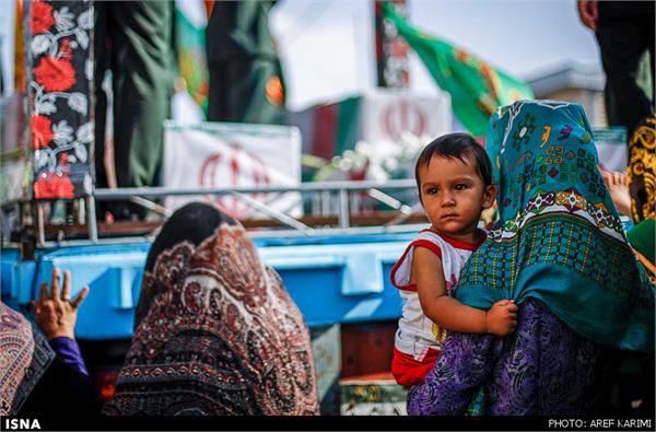 تشییع پیکر سیزده شهید غواص در ترکمن صحرا(گلستان) 11