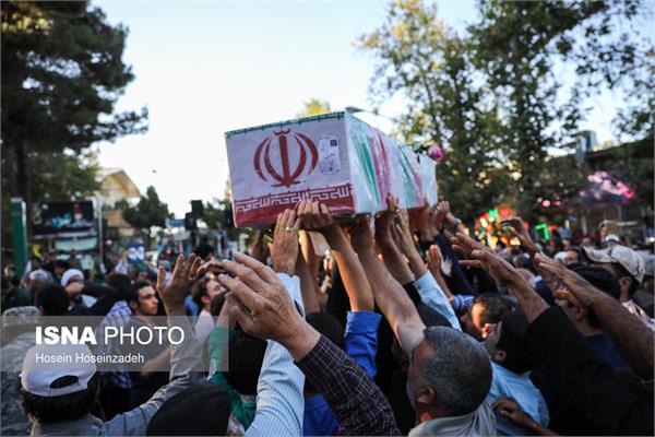 تشییع پیکر مطهر دو شهید گمنام در شاندیز 4