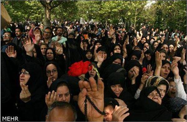 تشییع و خاکسپاری شهدای گمنام در شهرک کیانشهر تهران