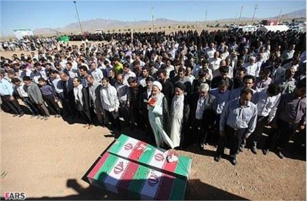 تشییع و خاکسپاری شهدای گمنام در شهرستان کوهپایه اصفهان