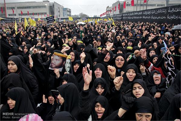 تشییع پیکر یازده شهید دفاع مقدس در مشهد 11