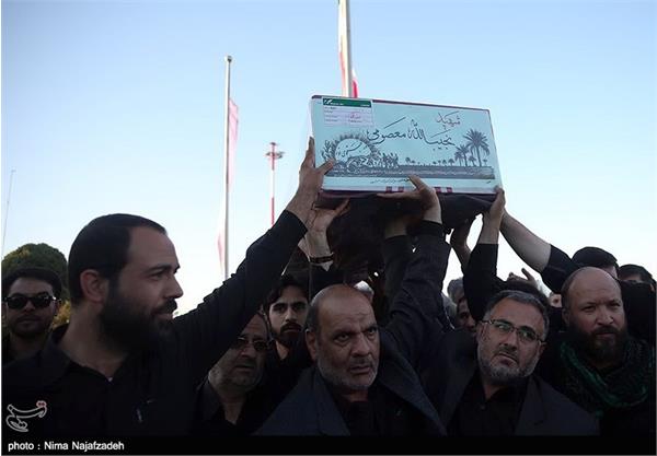 مراسم استقبال از پیکر مطهر پنج شهید-مشهد 9