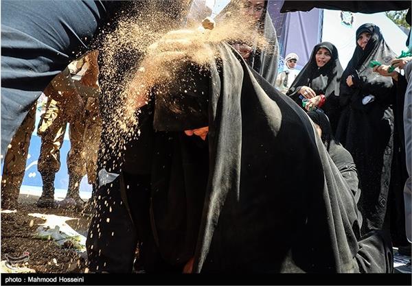 تشییع و تدفین پیکر شهید گمنام در ستاد دژبان کل ارتش 5