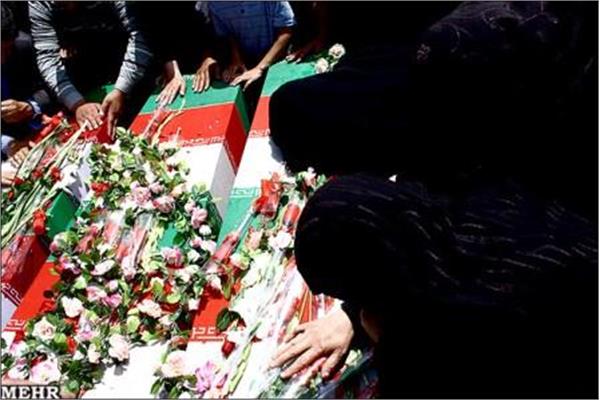 تشییع وخاکسپاری پیکر پاک سه شهید گمنام در شهرستان آذرشهر