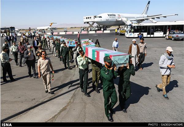 ورود پیکر مطهر 10تن از شهدای خط شکن به خراسان رضوی 7