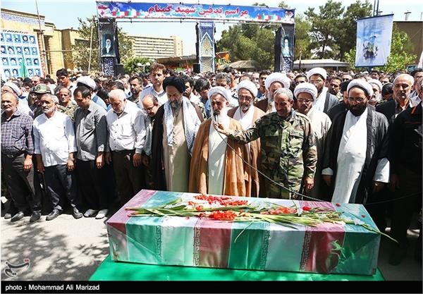 تشییع شهید گمنام در سازمان صنایع هوایی 1