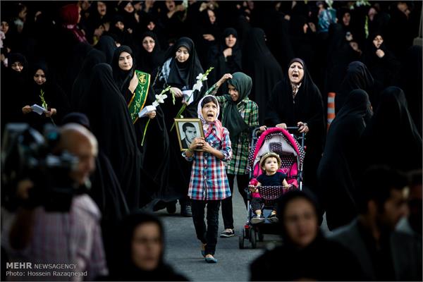 تشییع دو شهید گمنام در بوستان زمزم تهران 3