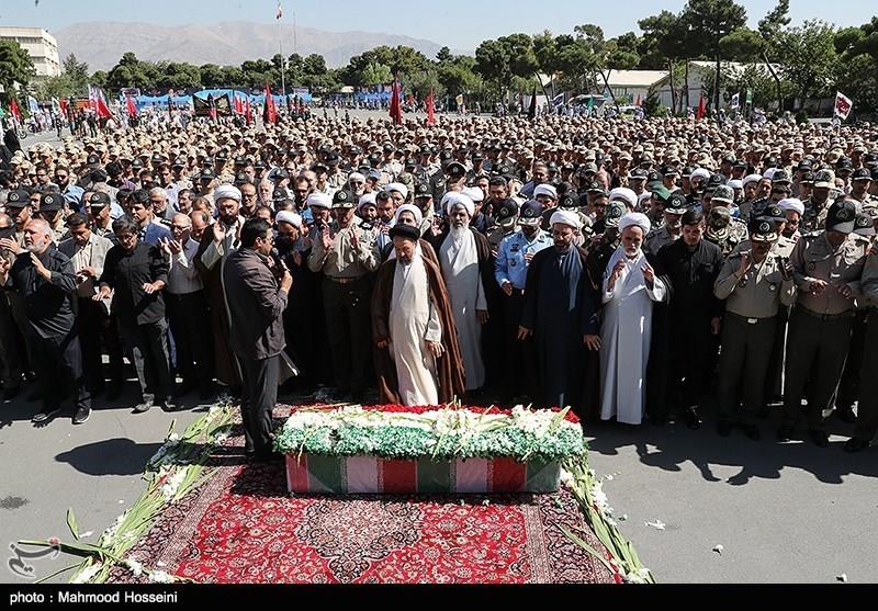 تشییع و تدفین پیکر شهید گمنام در ستاد دژبان کل ارتش 1