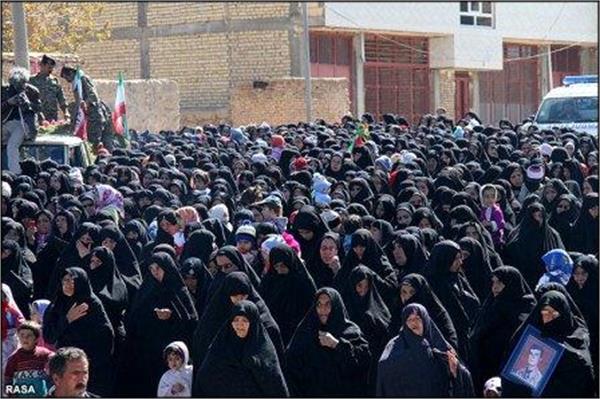 تشییع و خاکسپاری شهدای گمنام در سود جان چهار محال بختیاری