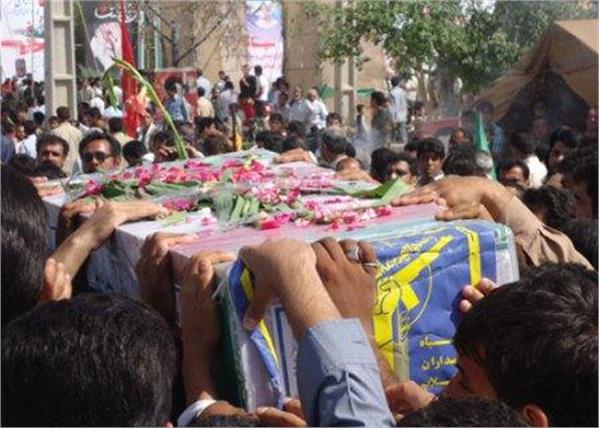 تشییع و خاکسپاری شهدای گمنام درآبدان