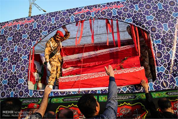 مراسم تشییع پیکر ۱۱۹ شهید تازه تفحص شده دفاع مقدس 7