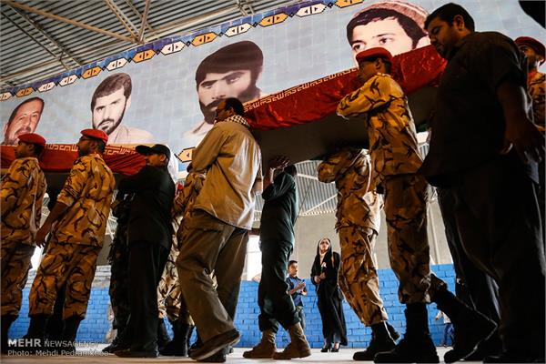 ورود پیکر ۱۳۵ شهید دوران دفاع مقدس از مرز آبی اروند 8