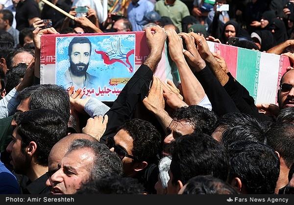 تشییع پیکر مطهر شهید غواص سیدجلیل میری‌ورکی 4