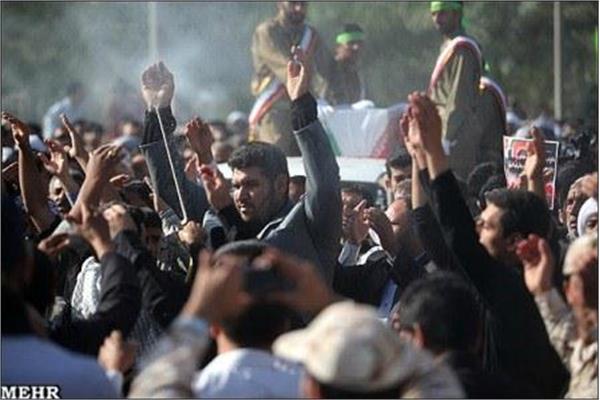 تشییع پیکر شهدای گمنام در اهواز