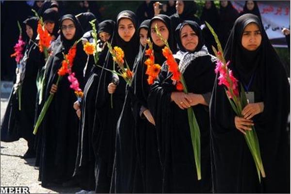 مراسم تشییع وخاکسپاری در دانشکده فنی دخترانه شریعتی