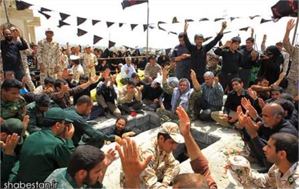 تشییع و خاکسپاری شهدای گمنام در دانشگاه جیرفت