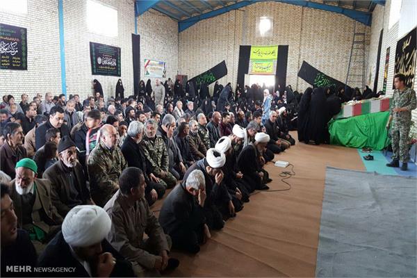 مراسم تشییع دو شهید گمنام در بیارجمند 2