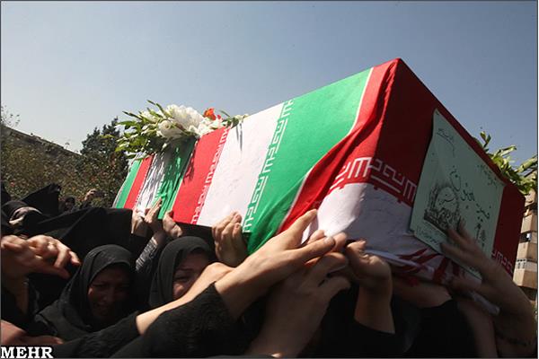 تشییع و خاکسپاری شهدای گمنام شهرک شهید شجاعی تهران_12/7/89