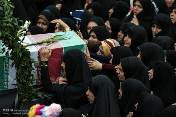 تشیع دو شهید گمنام سال های دفاع مقدس در شریفیه قزوین 9