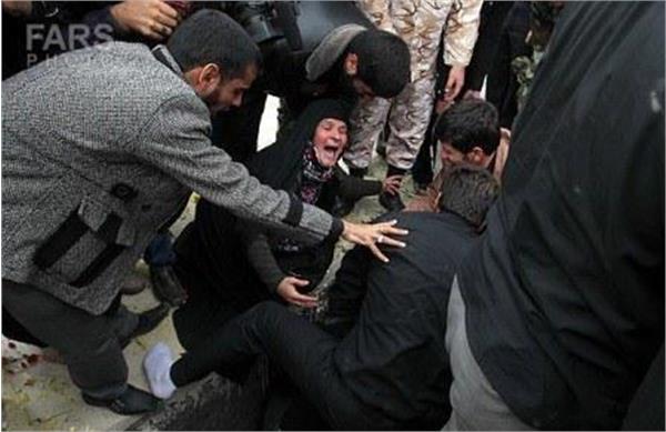 مراسم تشیییع پیکر دو شهید گمنام در شهر قدس