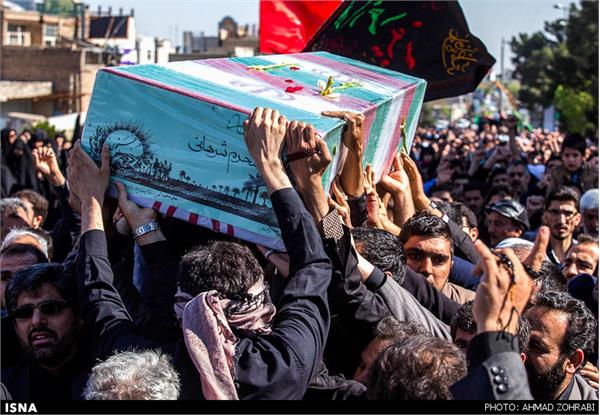 تشییع پیکر پنج شهید گمنام دفاع مقدس - قم