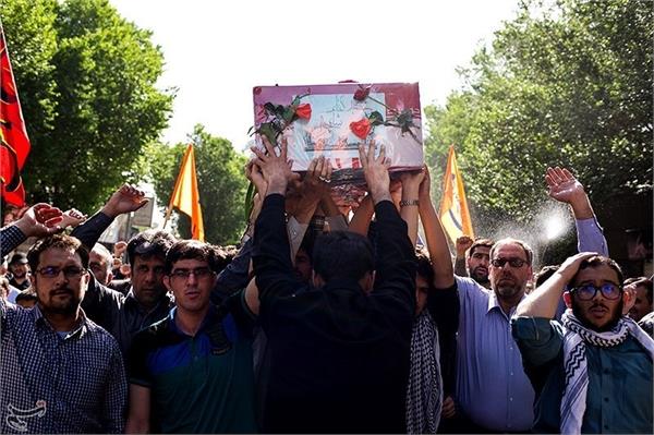 تشییع و خاکسپاری شهید گمنام در استان یزد 3