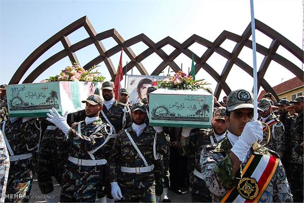 تشییع پیکر شهید رضا علی اعرابیان درسمنان 3