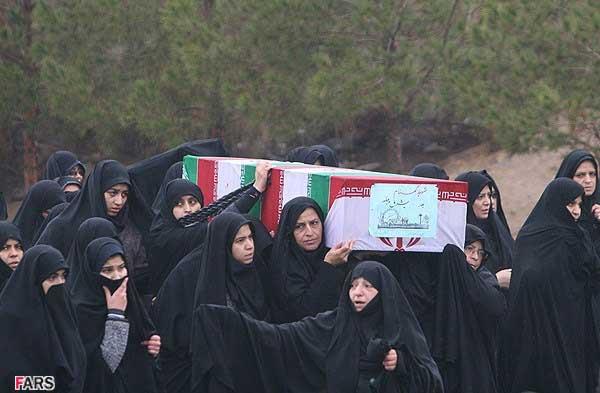 تشییع پیکر دو شهید گمنام و شهید 'محمدحسین گلبخشی منشادی" در یزد