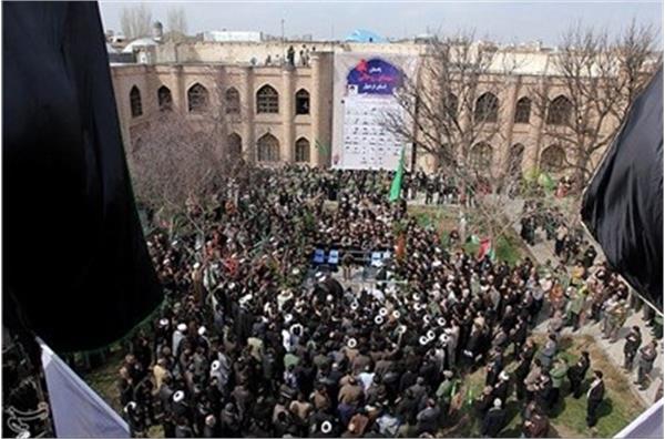 تشییع و خاکسپاری دو شهید گمنام در اردبیل 2