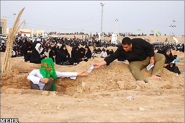 مراسم دعای عرفه در شلمچه