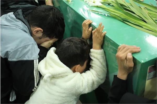 وداع با پیکر مطهر شهید القدس لشکر فاطمیون سید علی حسینی - 17 بهمن 1402