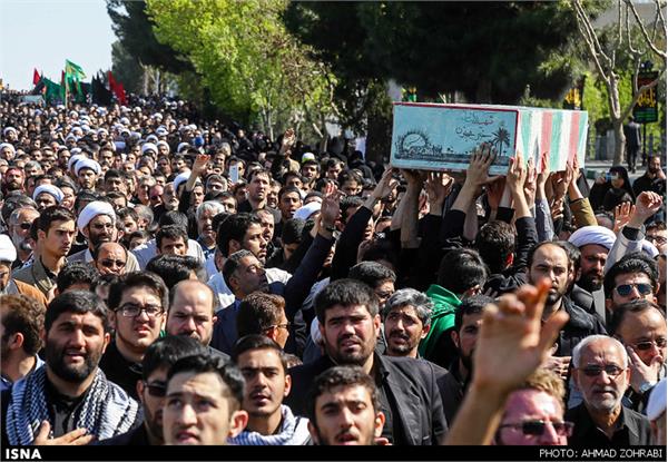 تشییع پیکر پنج شهید گمنام دفاع مقدس - قم