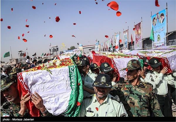 مراسم استقبال از ۷۸ شهید دوران دفاع مقدس در مرز شلمچه 7