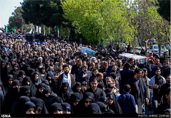 تشییع پیکر پنج شهید گمنام دفاع مقدس - قم