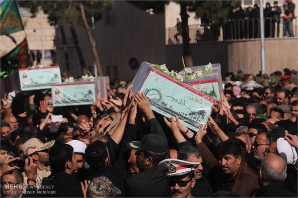 تشییع پیکر چهار شهید گمنام در بیرجند 3