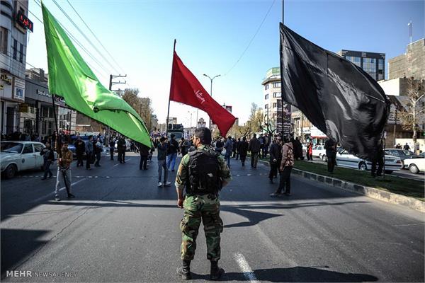 تشییع پیکر دوشهید گمنام دفاع مقدس در محمد شهر کرج 17
