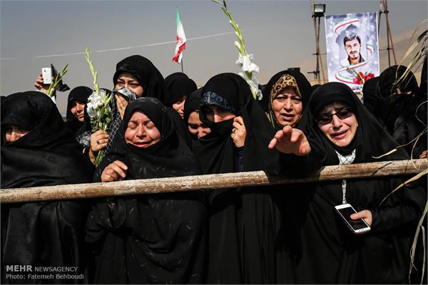 مراسم تشییع پیکر دو شهید گمنام در دانشکده شهید مطهری بسیج 23