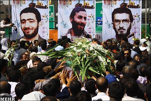 تشییع و خاکسپاری دو شهید گمنام در دانشگاه علامه طباطبایی