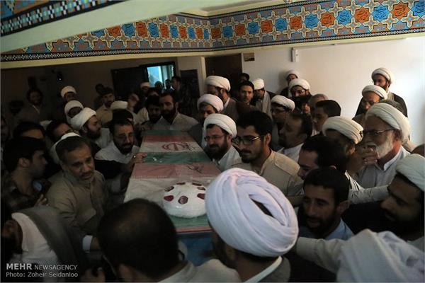 مراسم وداع با پیکر روحانی شهید محمد شیخ شعاعی 17