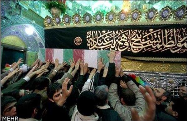 تشییع سه شهید گمنام درقم